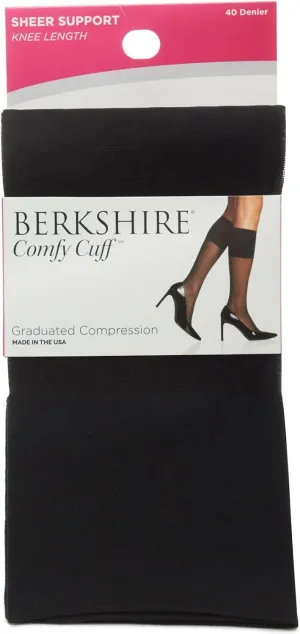 Berkshire Women's Plus Size Queen Sheer Graduated Compression Trouser Sock