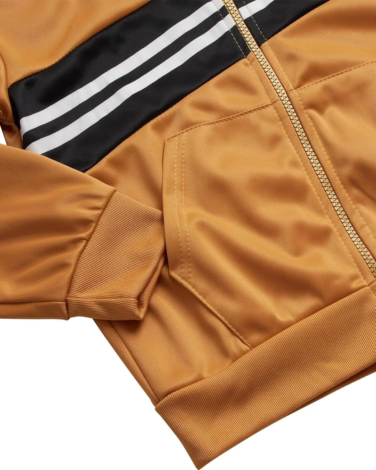 Boys' Tricot Jogger Set - 2 Piece Active Performance Zip-Up Tracksuit Set (Size: 4-18)