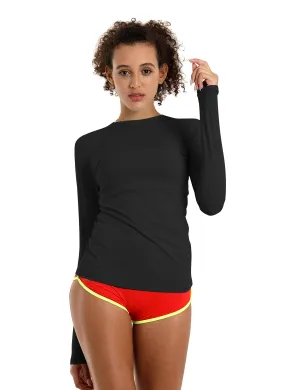 BUBBLELIME 84P/16S Long Sleeve Rashguard for Women_Pilates