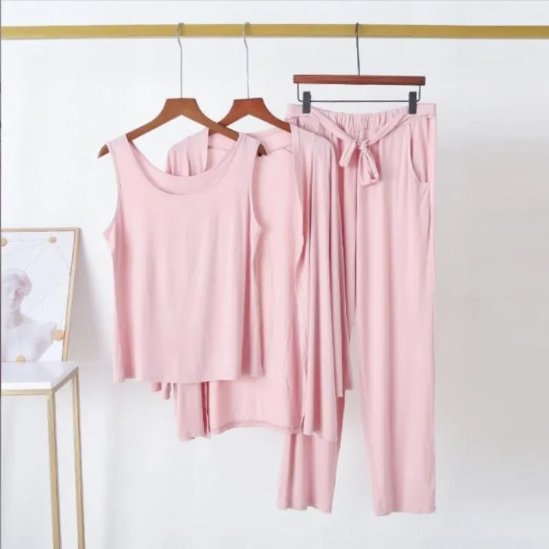 Cotton Cardigan Suit Sleepwear