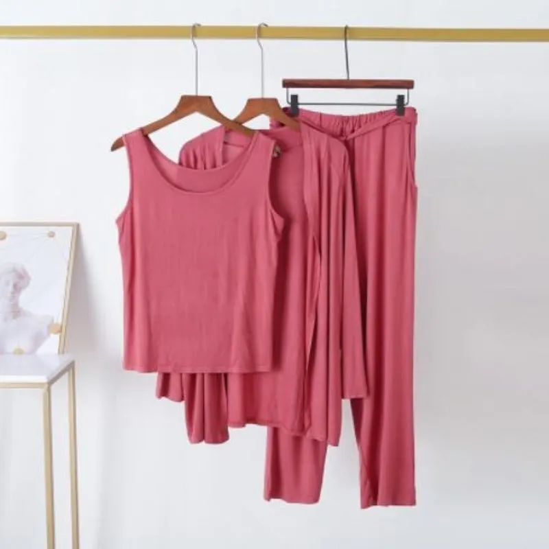 Cotton Cardigan Suit Sleepwear