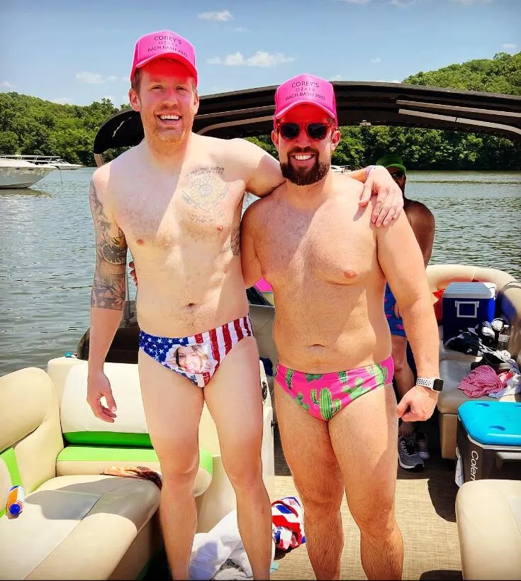 Custom Face on Triangle Swim Briefs Personalized Pineapple Men's Swim Shorts with Girlfriend's Face