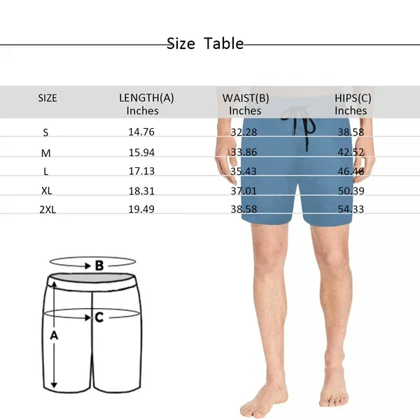 Customized Swim Trunks with Face Personalized Pink Leopard Men's Quick Dry Swim Shorts