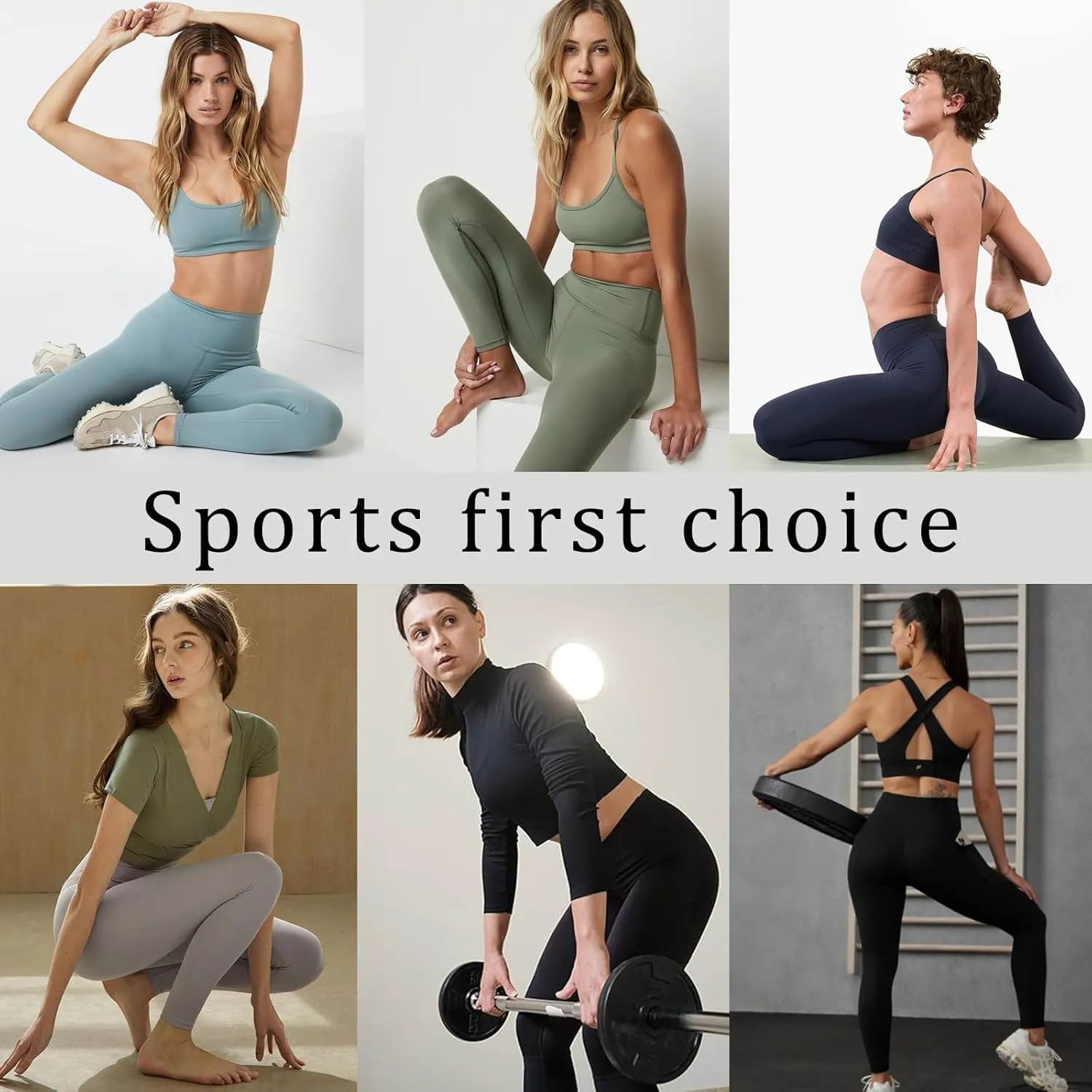 Diravo 5 Pack Workout Leggings for Women with Pockets - High Waisted Yoga Pants Women Tummy Control Gym Athletics Clothes