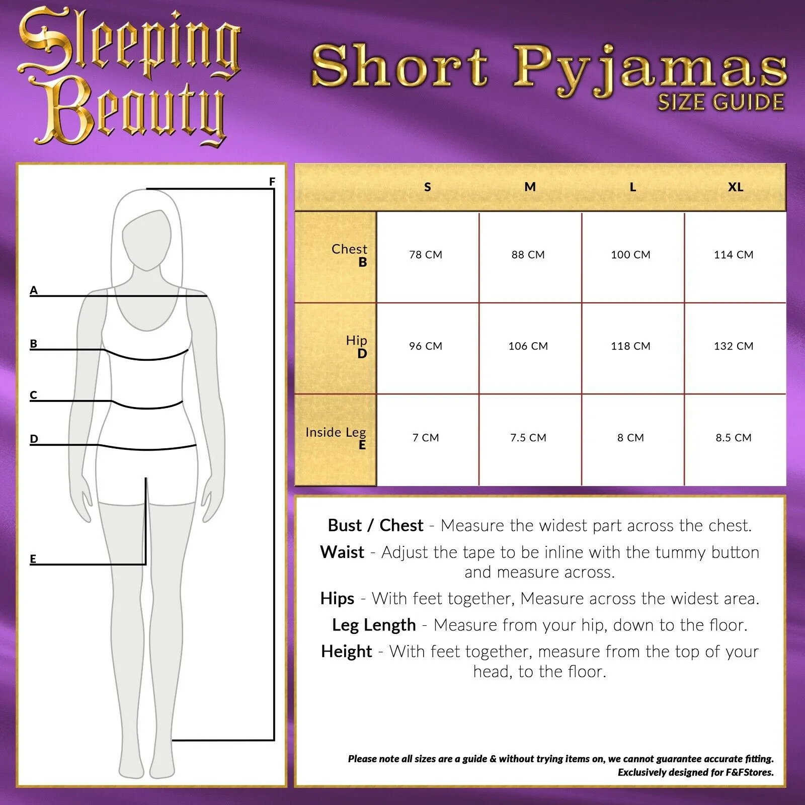 Disney Ladies Pyjamas Set, Cami Top & Sleep Shorts Sleeping Beauty Women PJs