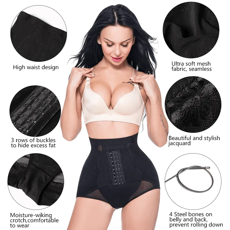 Firm Compression Postpartum Shaper Panty with Adjustable Waist Hooks