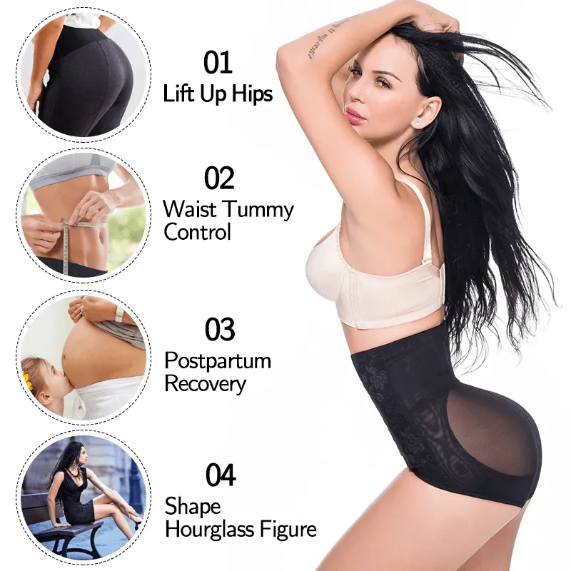 Firm Compression Postpartum Shaper Panty with Adjustable Waist Hooks