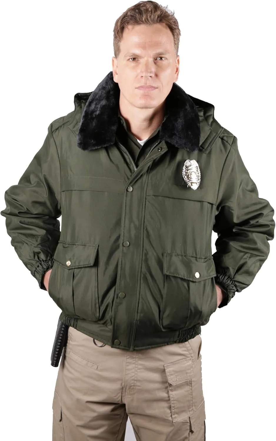 First Class 100% Nylon Oxford Watch-Guard Bomber Jacket
