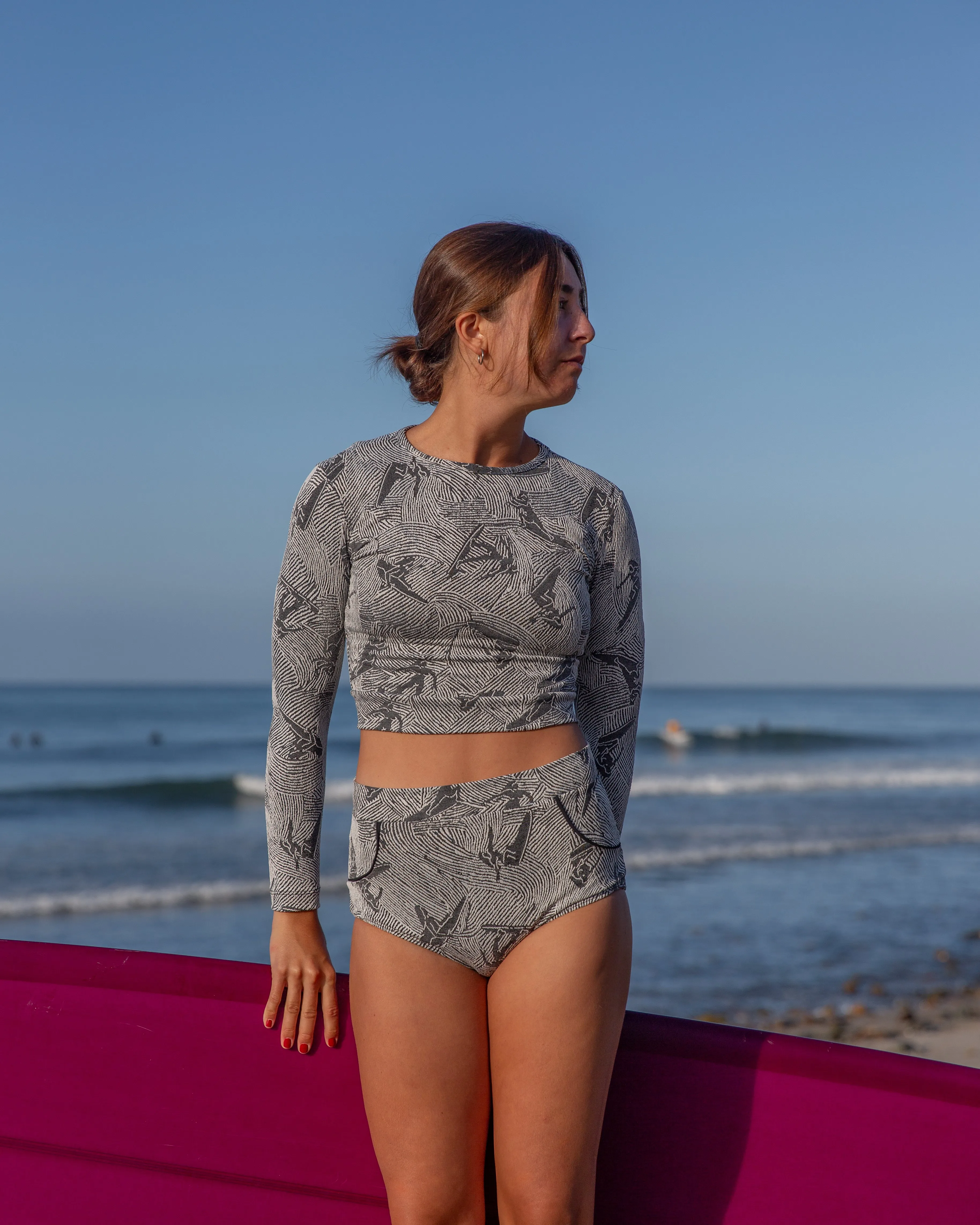 Georgia High Waist Bikini Bottom - Night Glide