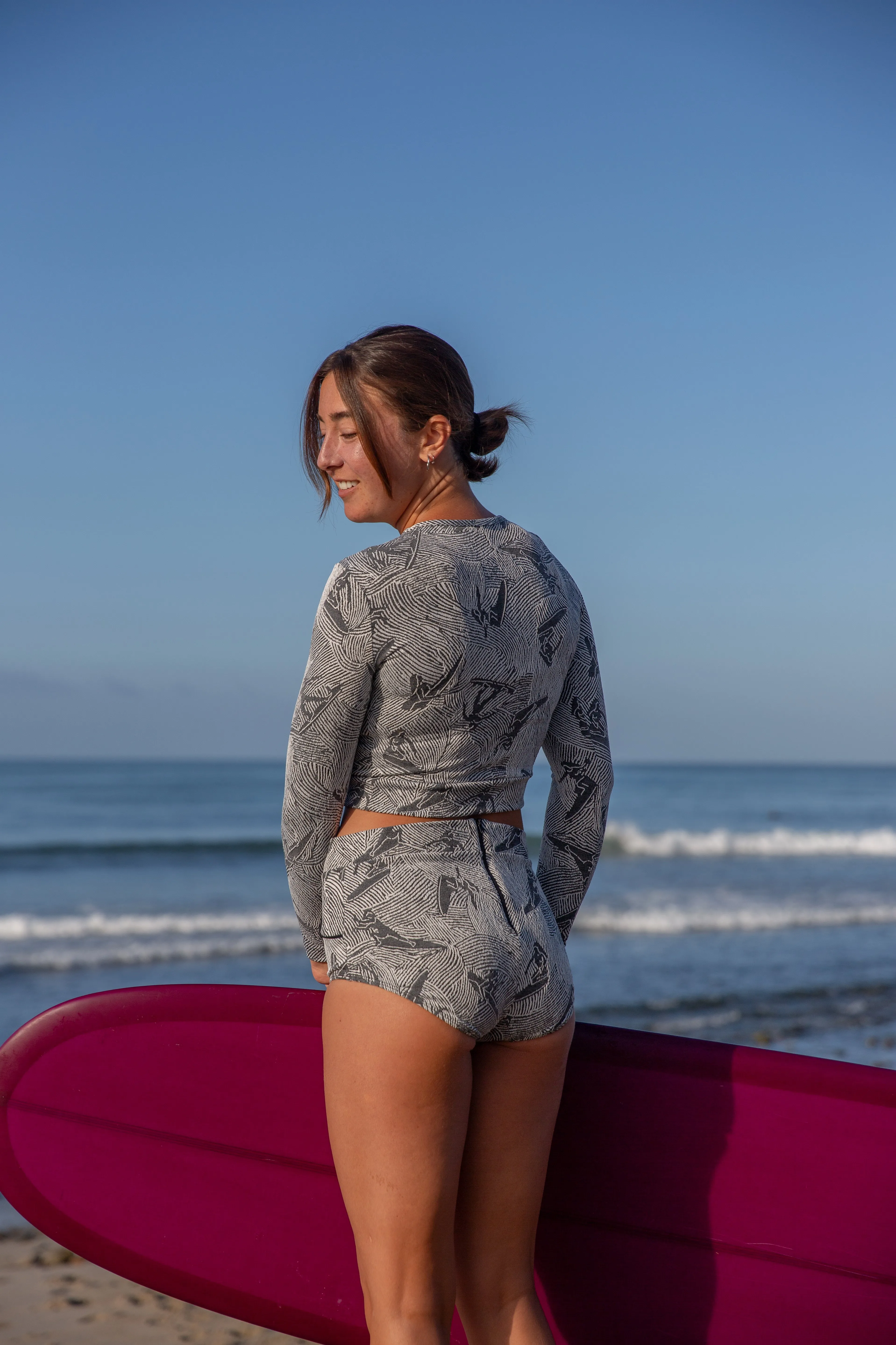 Georgia High Waist Bikini Bottom - Night Glide
