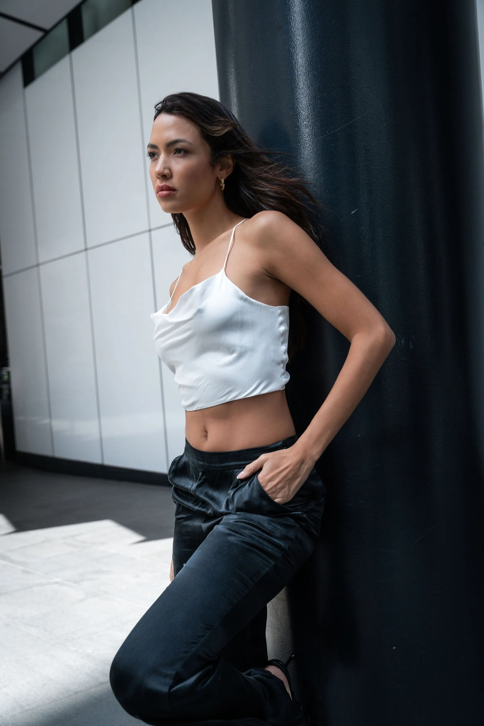 Hera Cross Back Cowl Camisole