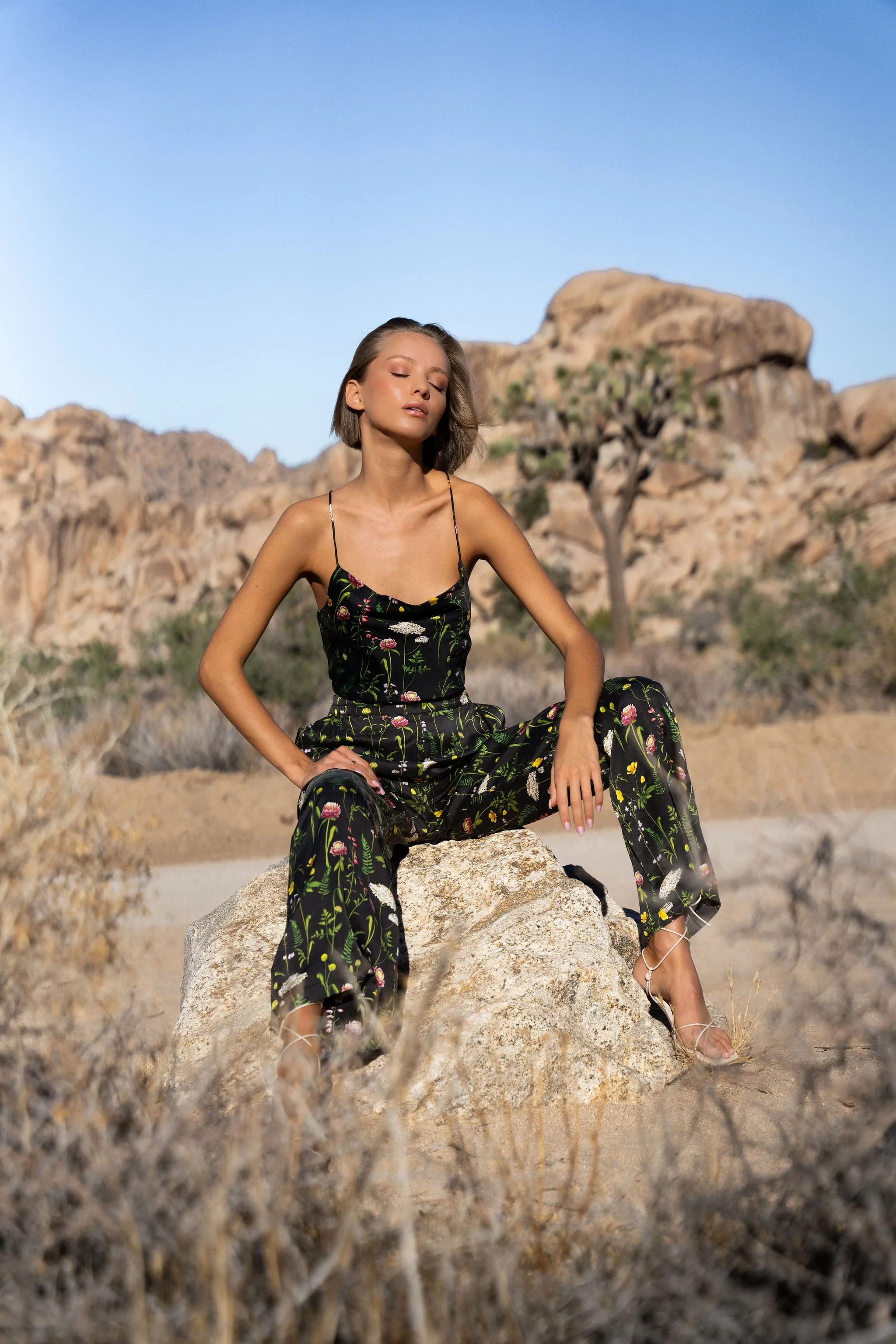 Hera Cross Back Cowl Camisole