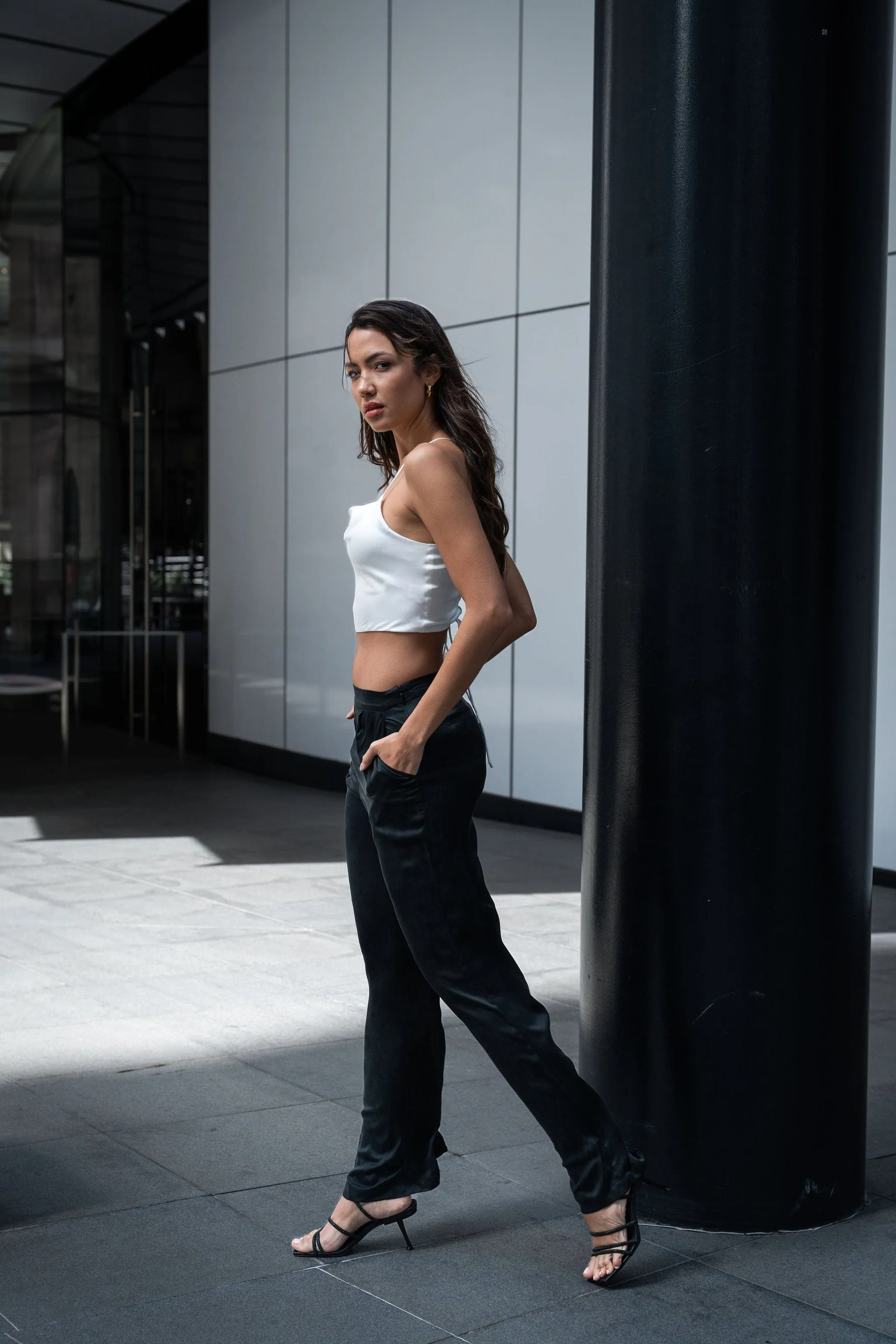 Hera Cross Back Cowl Camisole