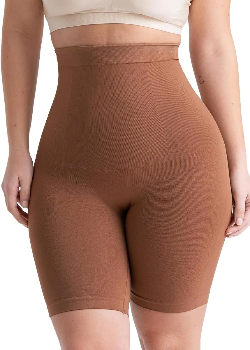 High Waisted Body Shaper Shorts Shapewear for Women Tummy Control Thigh Slimming Technology