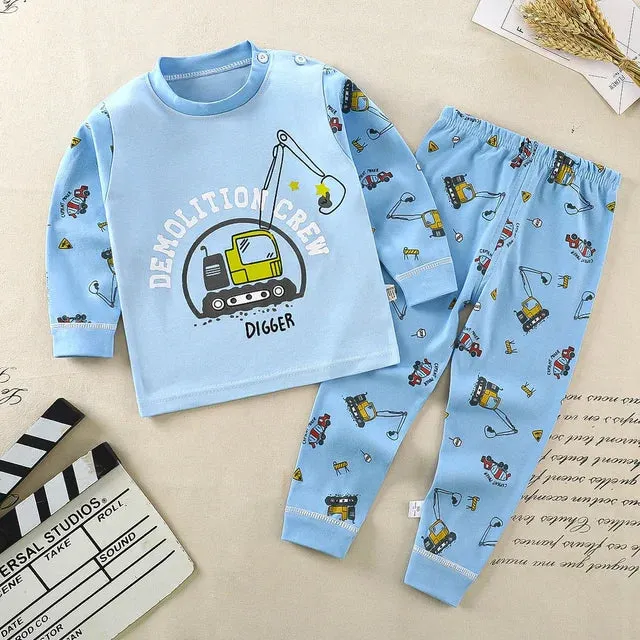 Kids Clothes Children Sets Children's Clothing Boys Girls Cotton Fallwinter Clothing Pants Sleepwear Christmas Gift