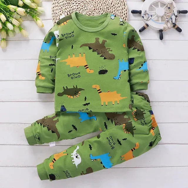 Kids Clothes Children Sets Children's Clothing Boys Girls Cotton Fallwinter Clothing Pants Sleepwear Christmas Gift