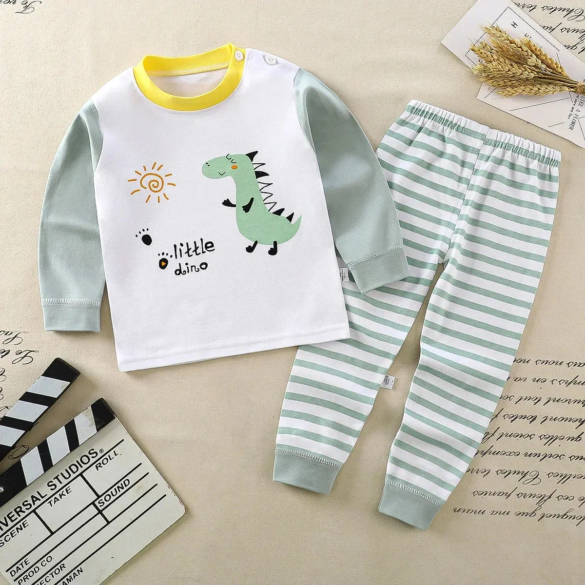 Kids Clothes Children Sets Children's Clothing Boys Girls Cotton Fallwinter Clothing Pants Sleepwear Christmas Gift