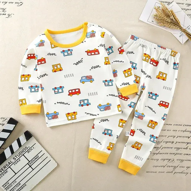 Kids Clothes Children Sets Children's Clothing Boys Girls Cotton Fallwinter Clothing Pants Sleepwear Christmas Gift