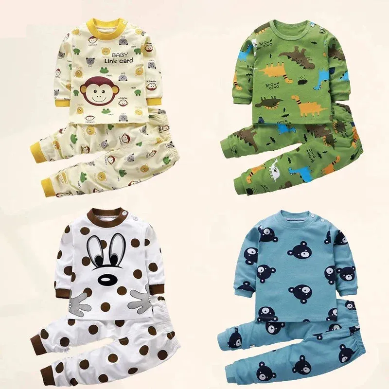 Kids Clothes Children Sets Children's Clothing Boys Girls Cotton Fallwinter Clothing Pants Sleepwear Christmas Gift