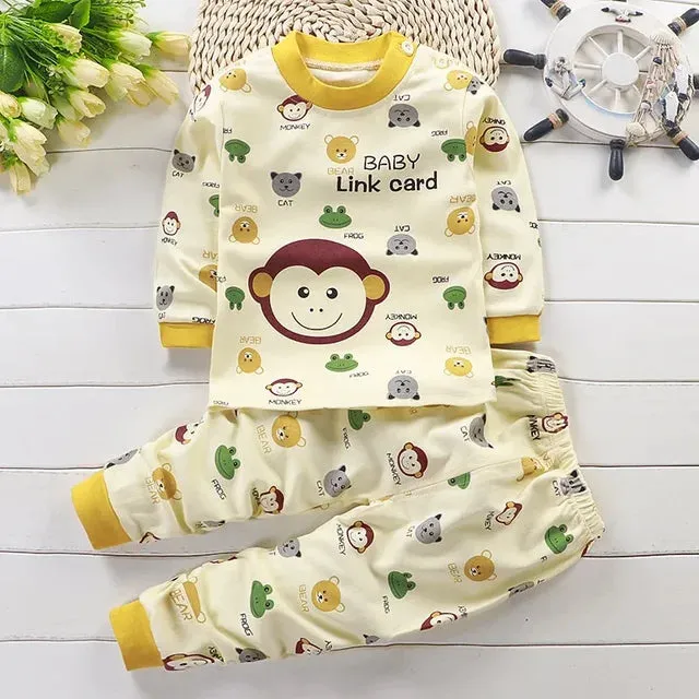 Kids Clothes Children Sets Children's Clothing Boys Girls Cotton Fallwinter Clothing Pants Sleepwear Christmas Gift