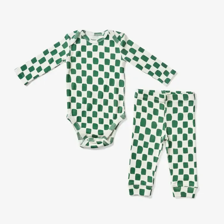 Lewis – Onsie   Pant Set in Juniper Check