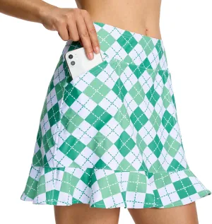 M MOTEEPI Tennis Skirt with Shorts Golf Skorts for Women Dressy Pickleball Skort Golf Outfits Clothes Athletic Skirts