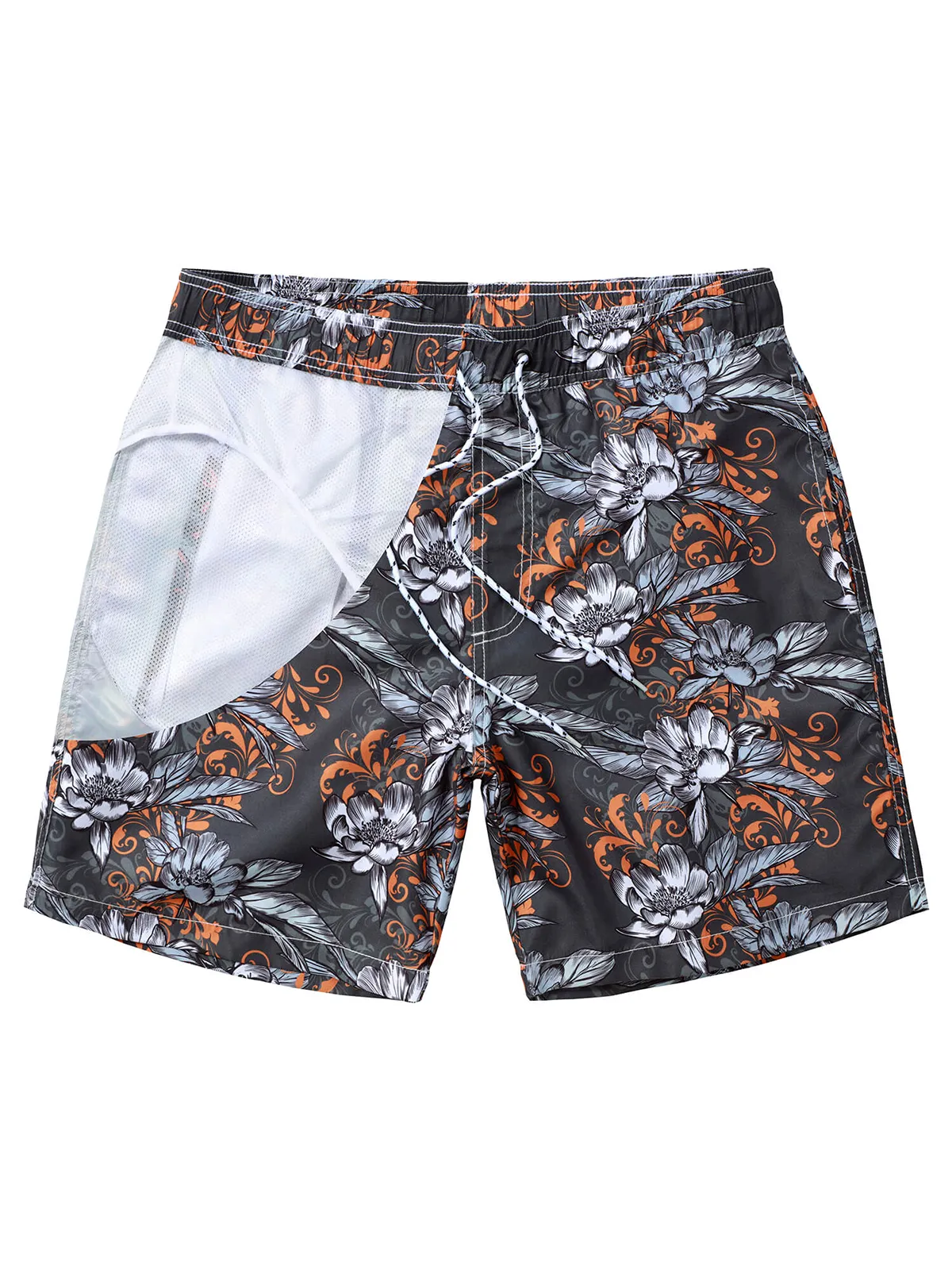 Men's Casual Funny Print Quick Dry Beach Swimming Trunks