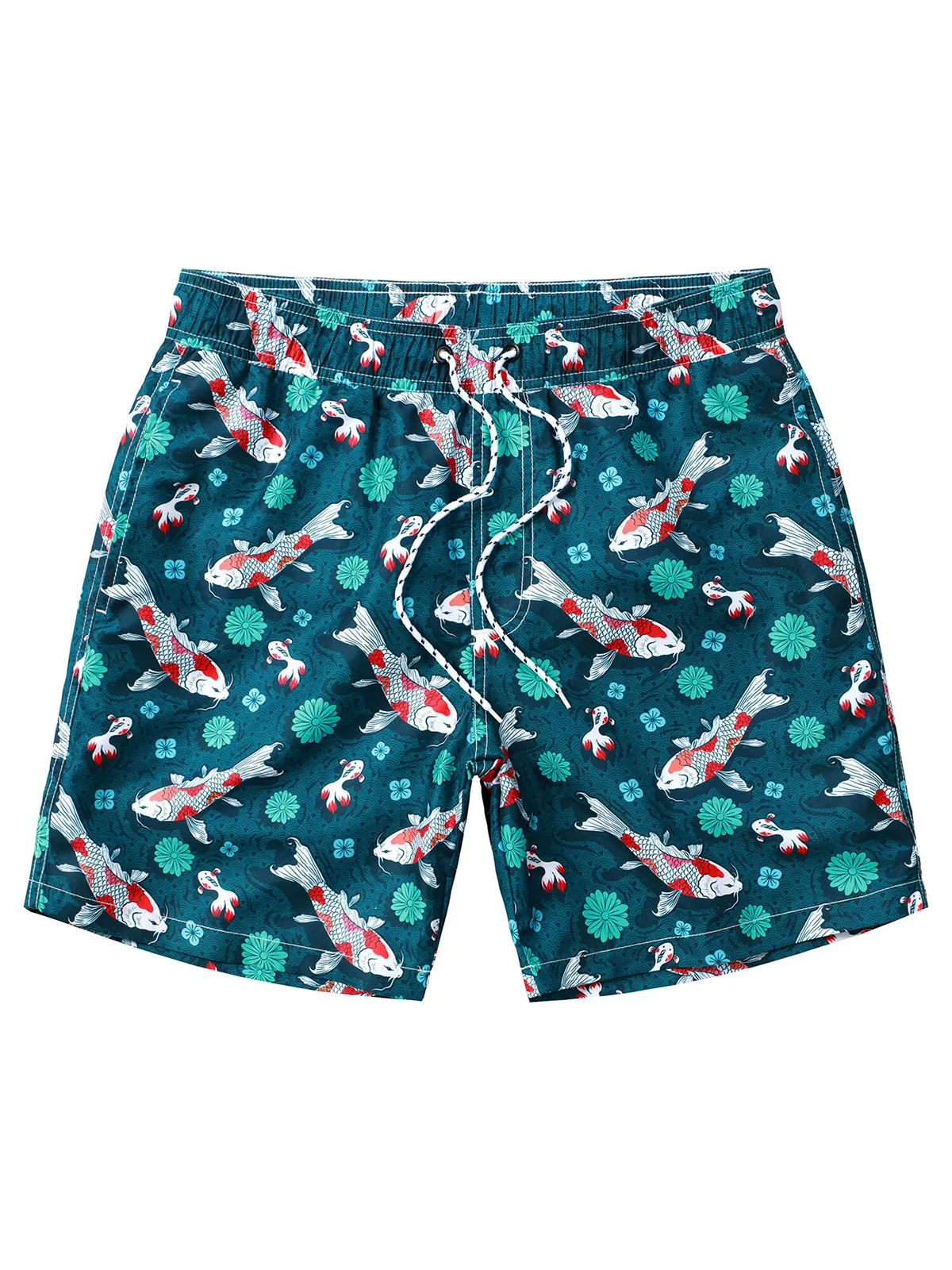 Men's Casual Funny Print Quick Dry Beach Swimming Trunks