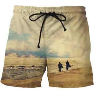 Men's Quick-Dry Fashion Casual Pocket Board Beach Shorts Plus Size