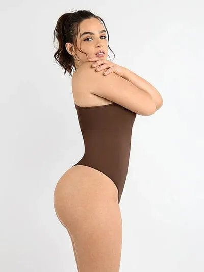 One Shoulder Tummy Control Shapewear Bodysuit