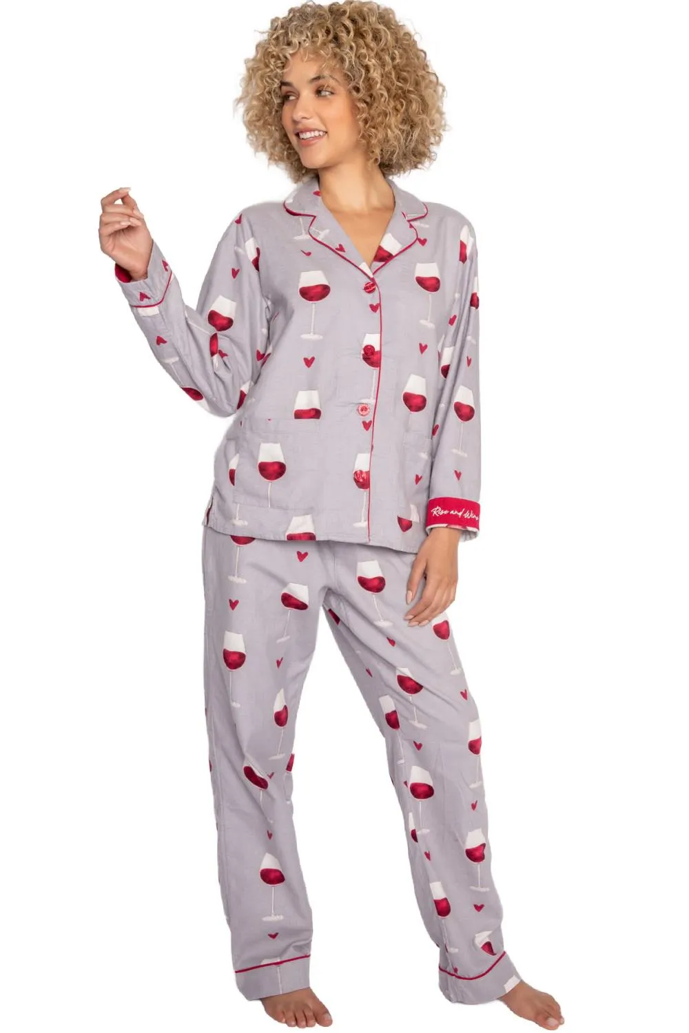 PJ Salvage Flannels PJ Set, Grey (RKFLPJ)