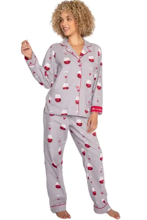 PJ Salvage Flannels PJ Set, Grey (RKFLPJ)