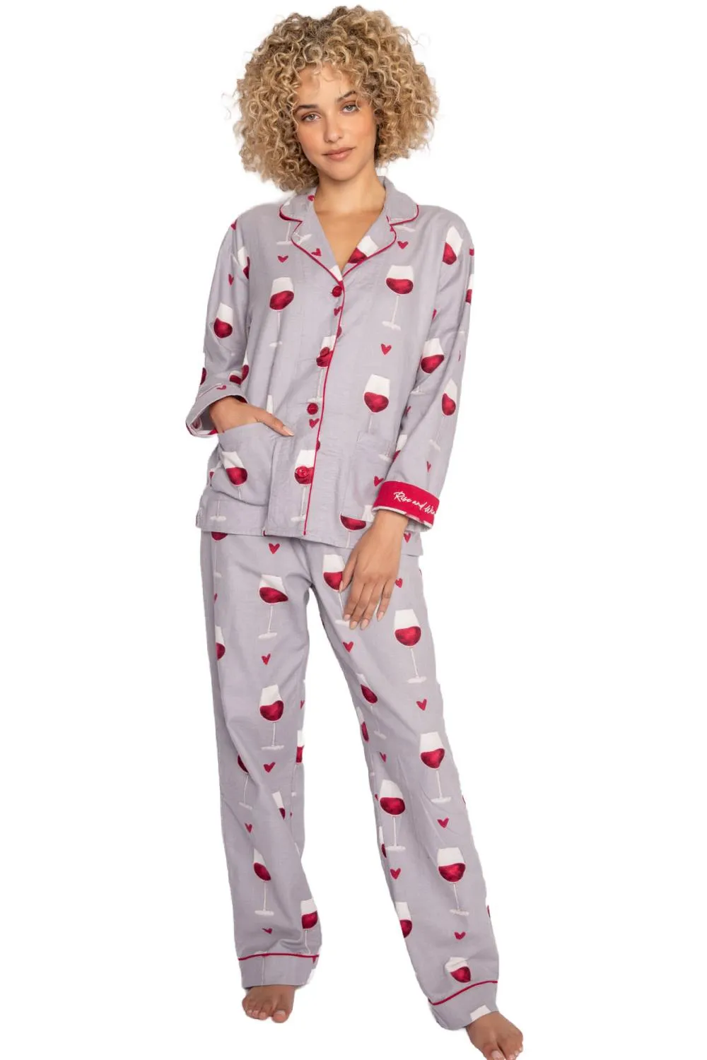 PJ Salvage Flannels PJ Set, Grey (RKFLPJ)