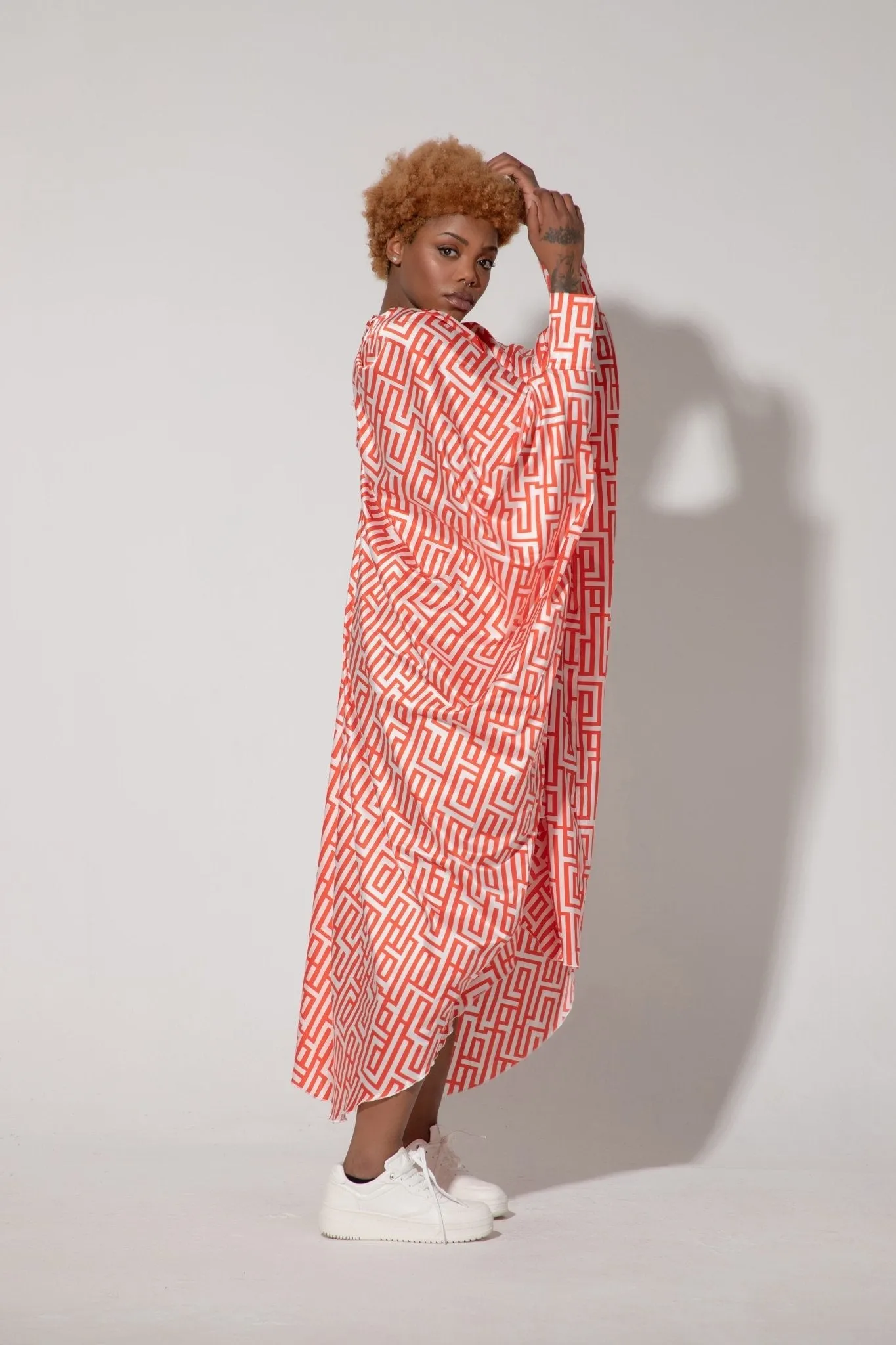 PREA Long Chiffon Summer Kaftan Dress