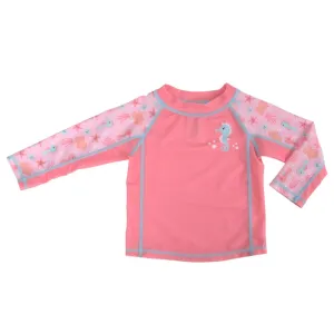 Sally Seahorse Long Sleeve Rash Guard Top