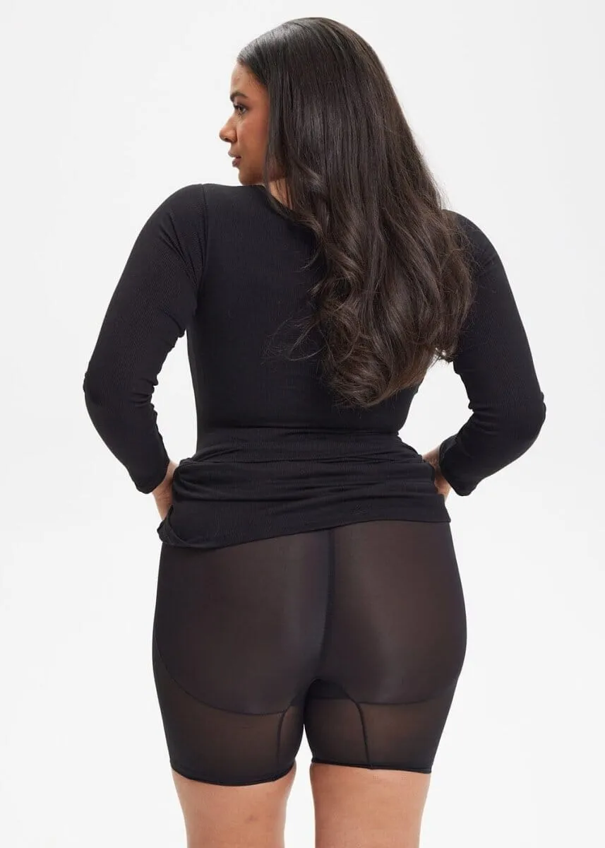 SecretSculpt Long Sleeve Midi Dress