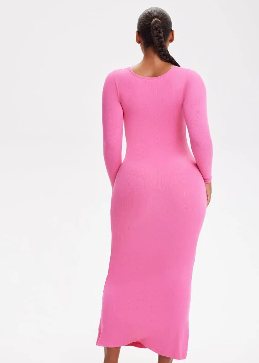 SecretSculpt Long Sleeve Midi Dress