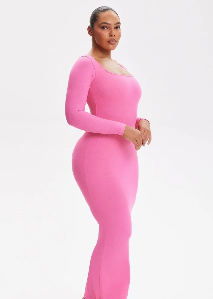 SecretSculpt Long Sleeve Midi Dress