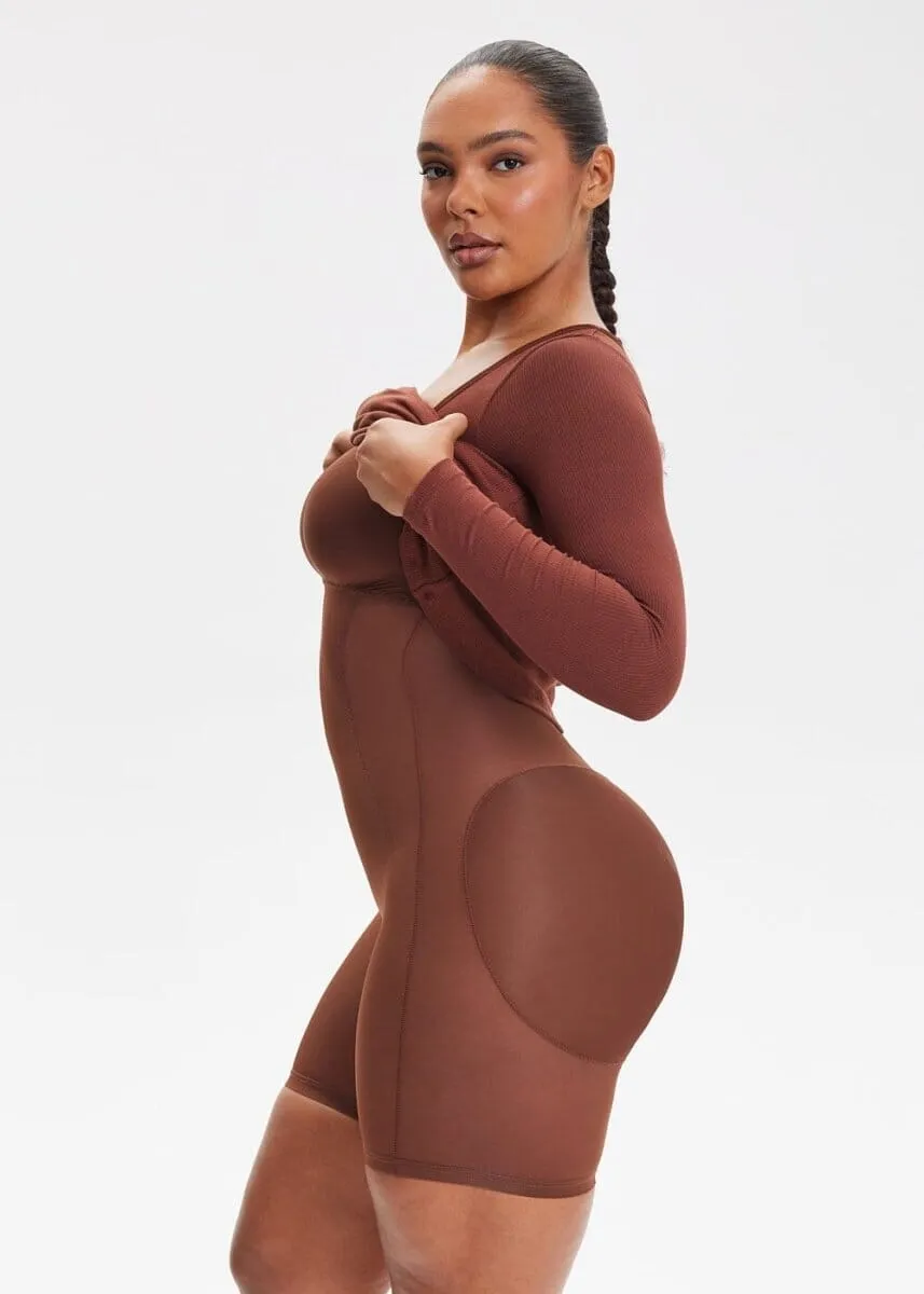 SecretSculpt Long Sleeve Midi Dress
