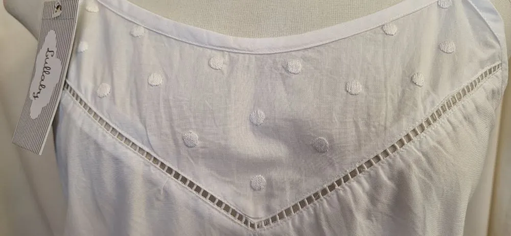 Shoe String Cotton Shortie PJ with Hand Embroidery
