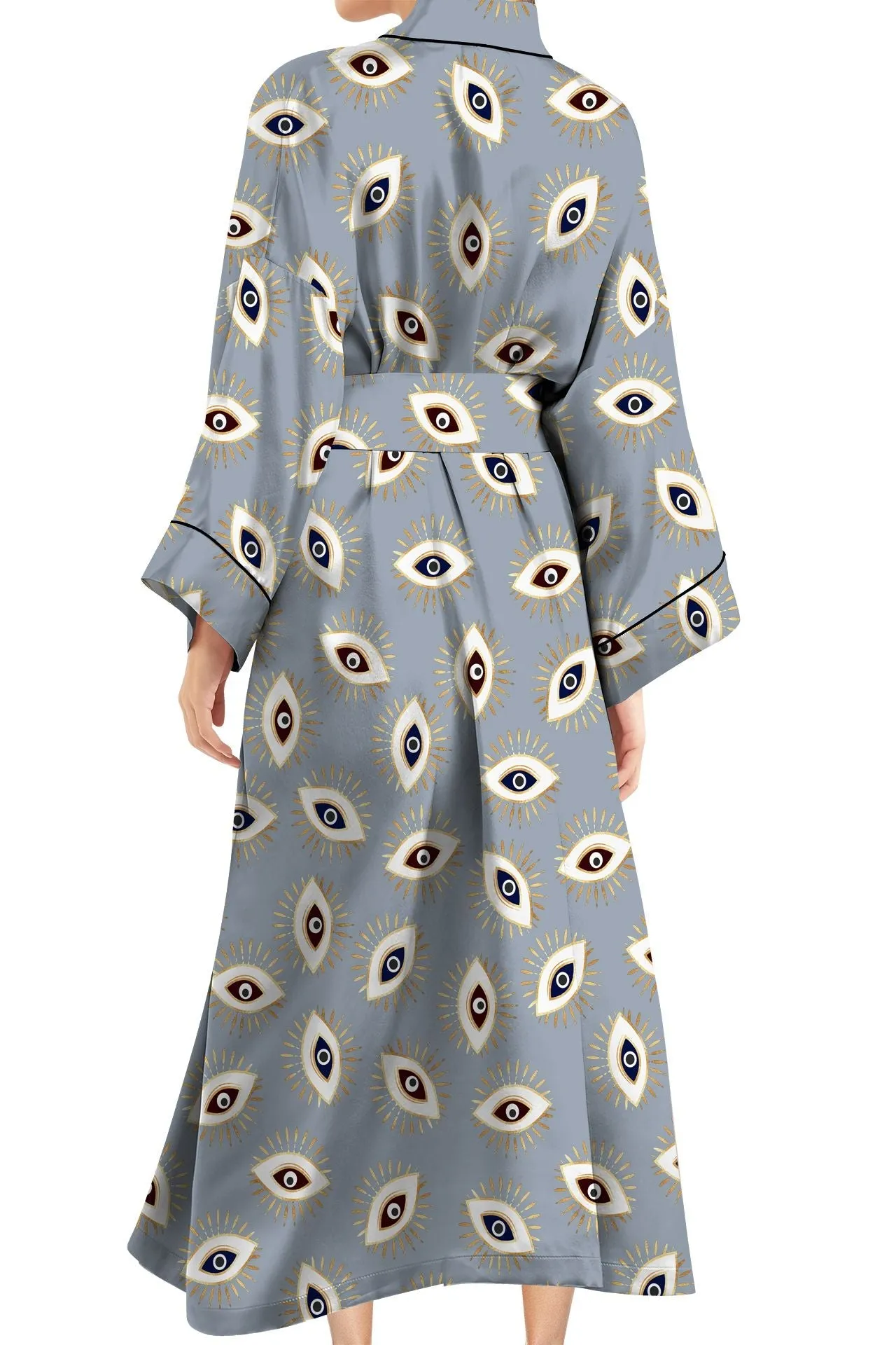 Short Silk Robe Womens