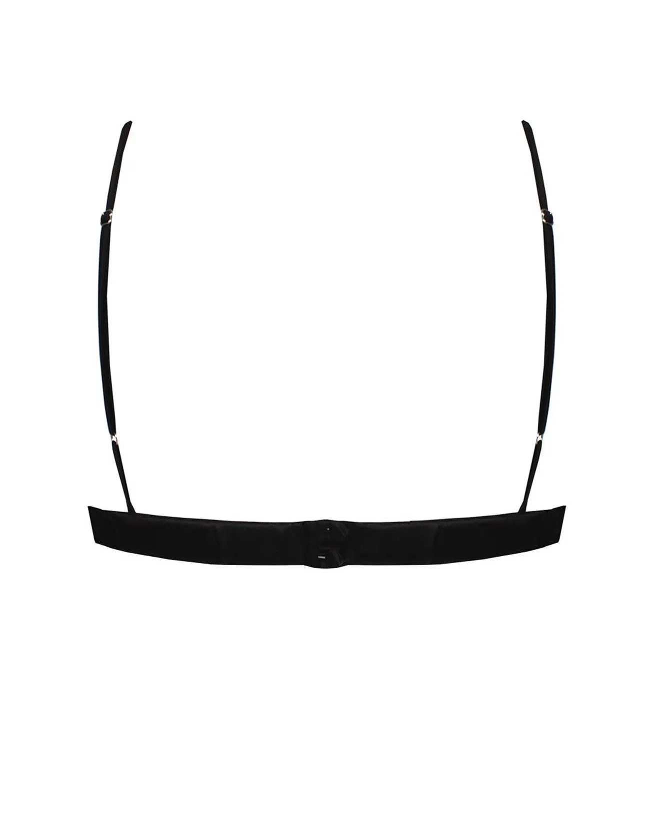 Signature Black Boudoir Silk & Lace Bralette
