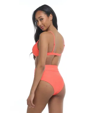 Smoothies Woodstock High-Waist Swim Bottom - Sunset
