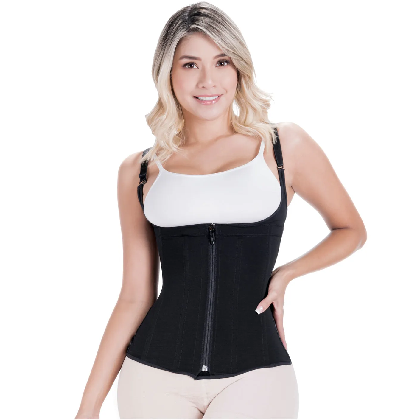 SONRYSE 024ZL  Open Bust Shaper Tummy Control Shapewear Vest Girdle
