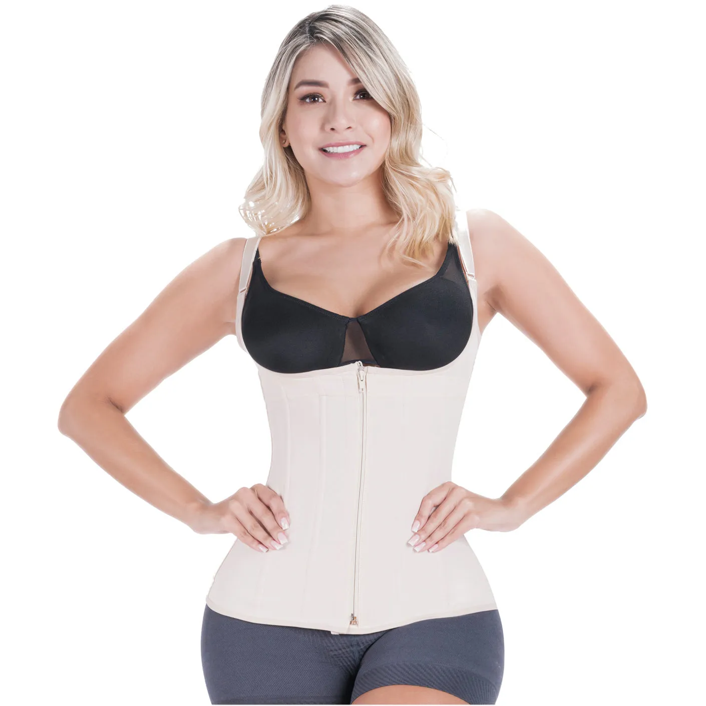 SONRYSE 024ZL  Open Bust Shaper Tummy Control Shapewear Vest Girdle