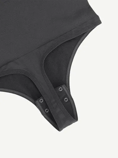 Square Neck Tummy Control Long Sleeve Shapewear Bodysuit