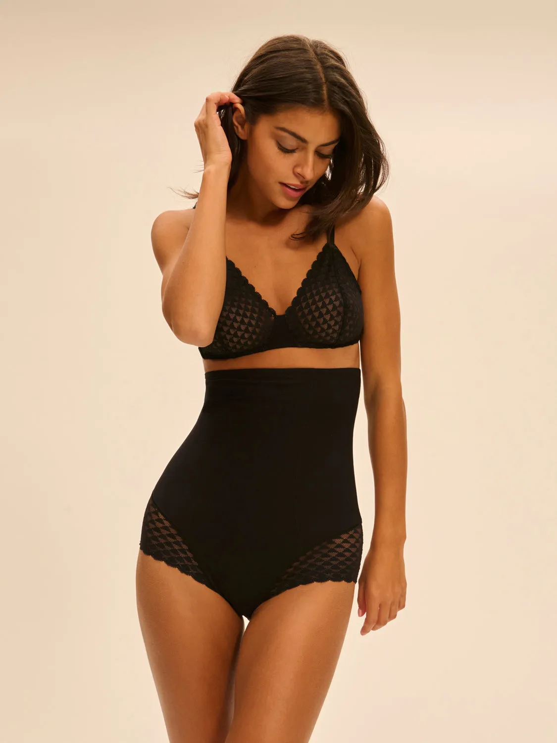 Subtile High Waist Shaper Brief - Black