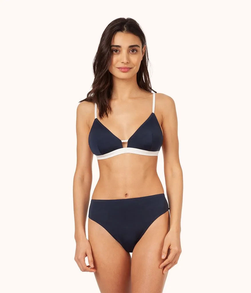 The Bralette & High Waist Swim Bundle: Navy