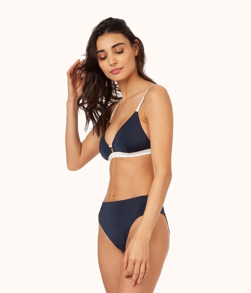 The Bralette & High Waist Swim Bundle: Navy