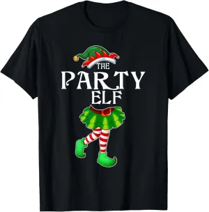 The Party Elf Christmas Matching Family Group T-Shirt